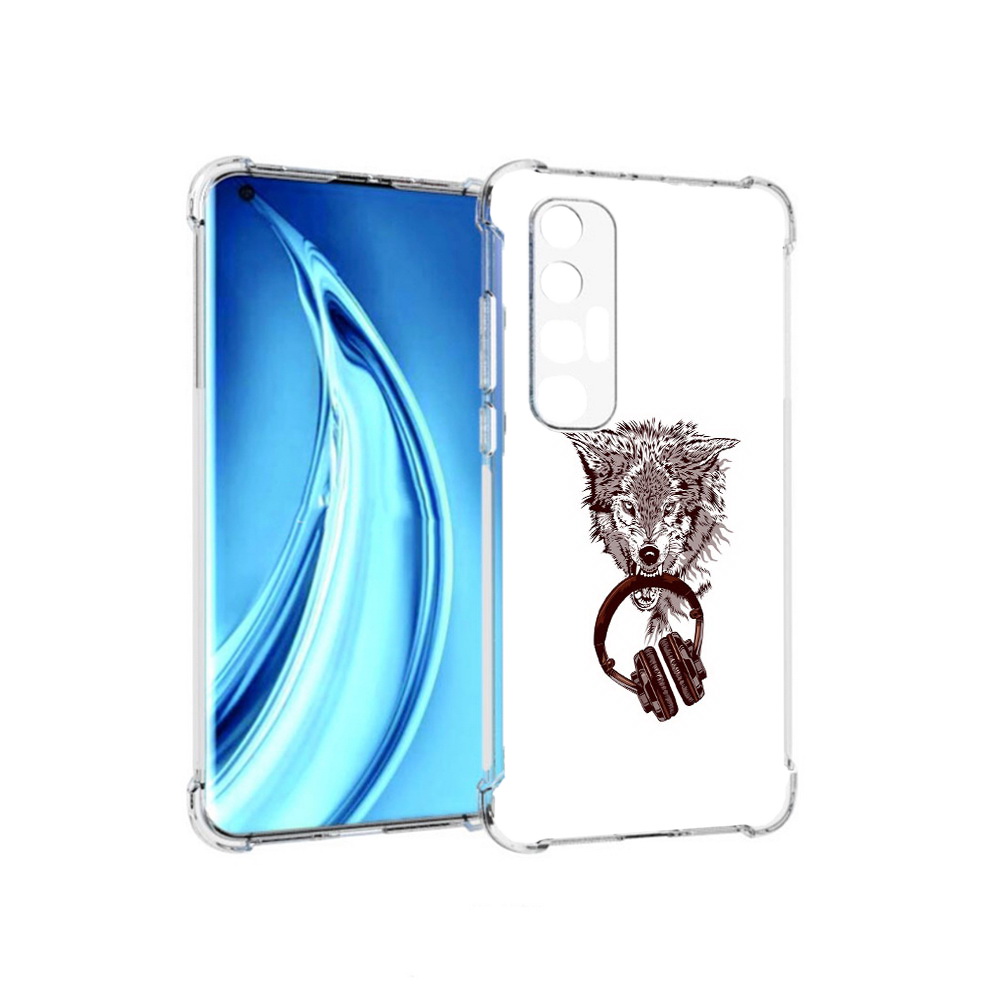 

Чехол MyPads Tocco для Xiaomi Mi 10S дикий волк (PT226949.296.325), Прозрачный, Tocco