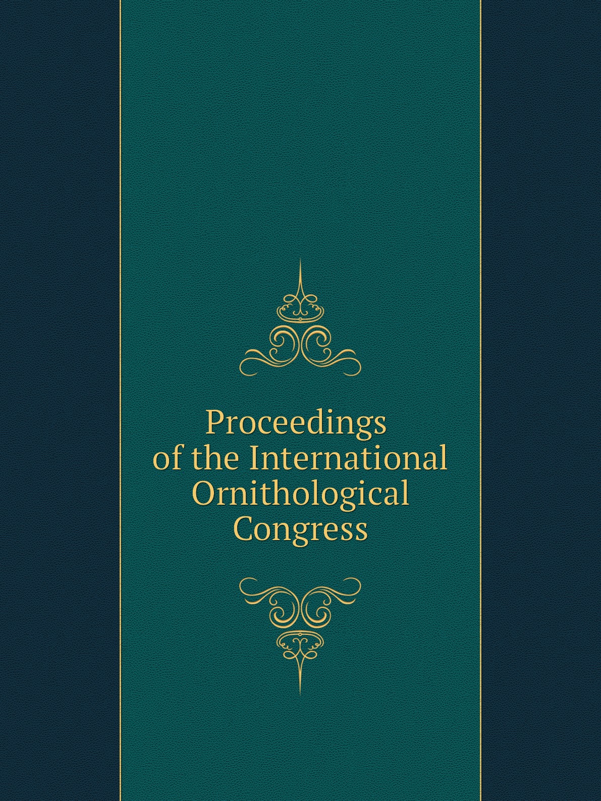 

Proceedings of the International Ornithological Congress