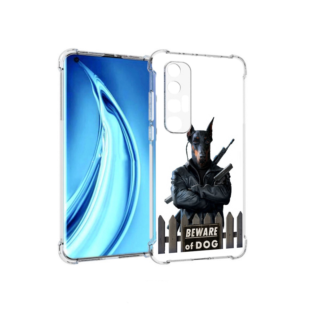 

Чехол MyPads Tocco для Xiaomi Mi 10S доберман (PT226949.296.332), Прозрачный, Tocco