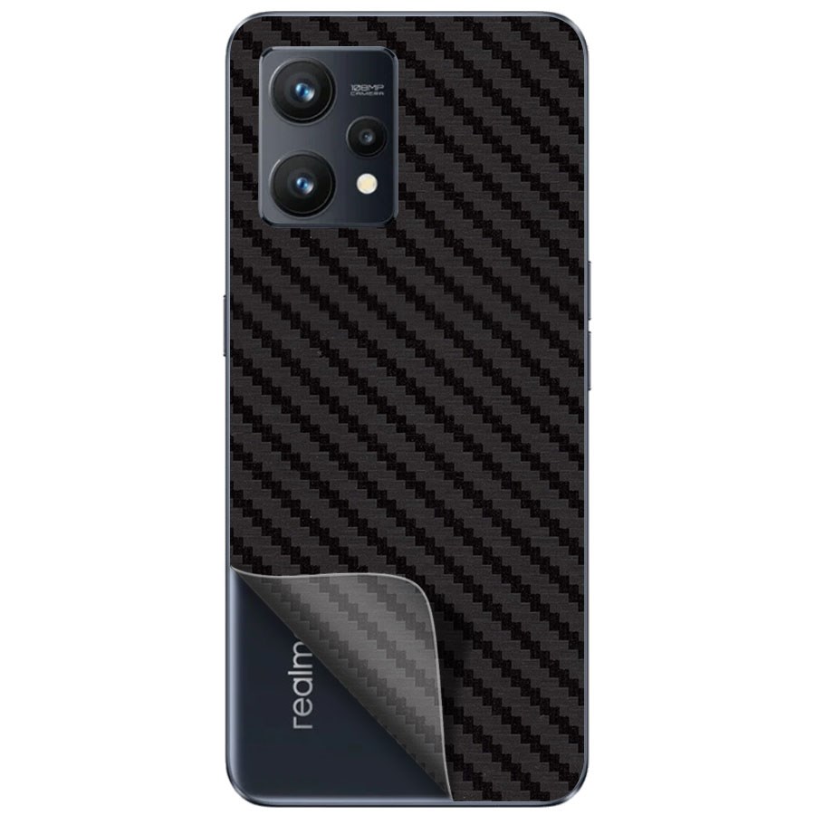 

Пленка защитная гидрогелевая Krutoff для Realme 9 задняя сторона (карбон черный)