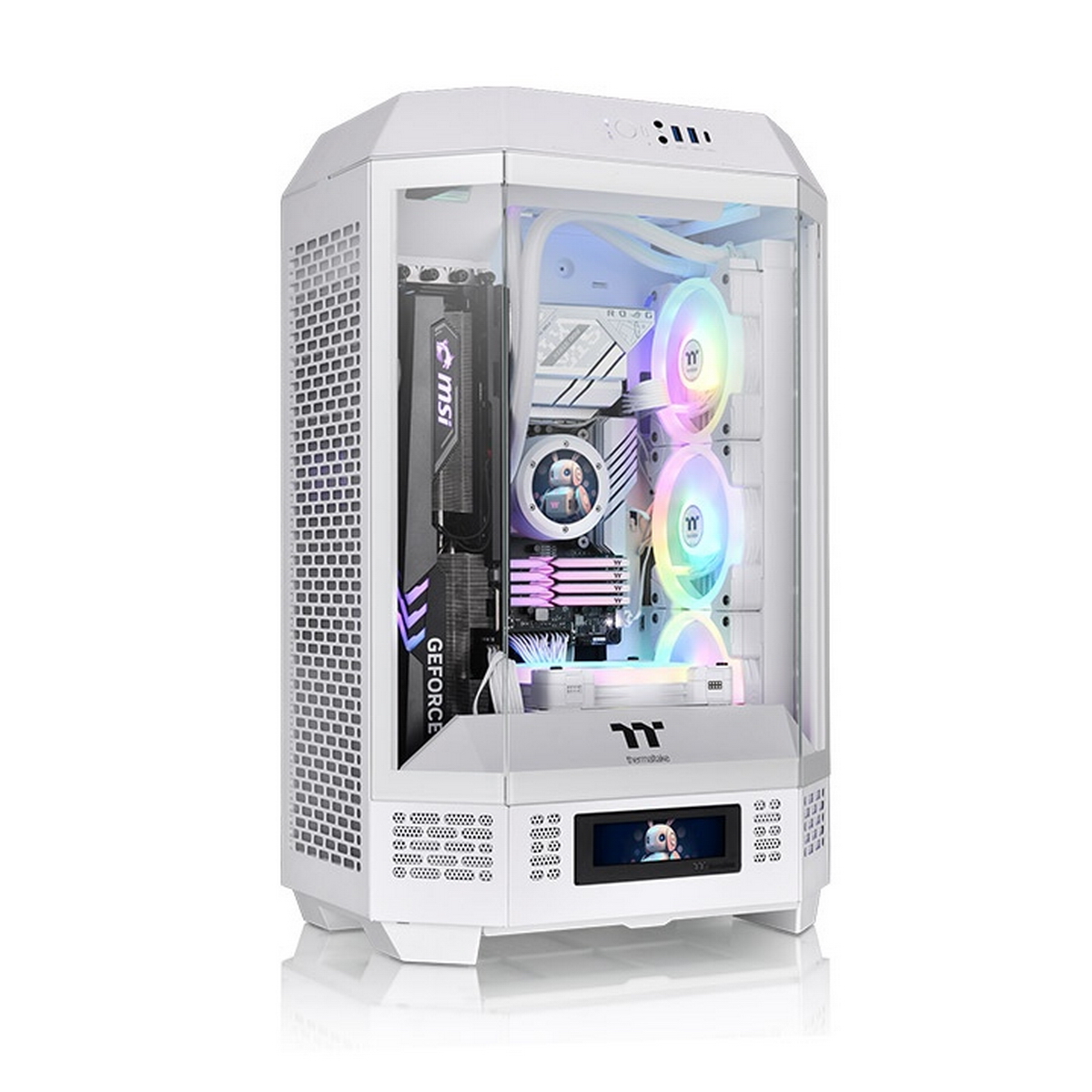 

Корпус компьютерный Thermaltake The Tower 300 Snow (CA-1Y4-00S6WN-00) белый, The Tower 300 Snow