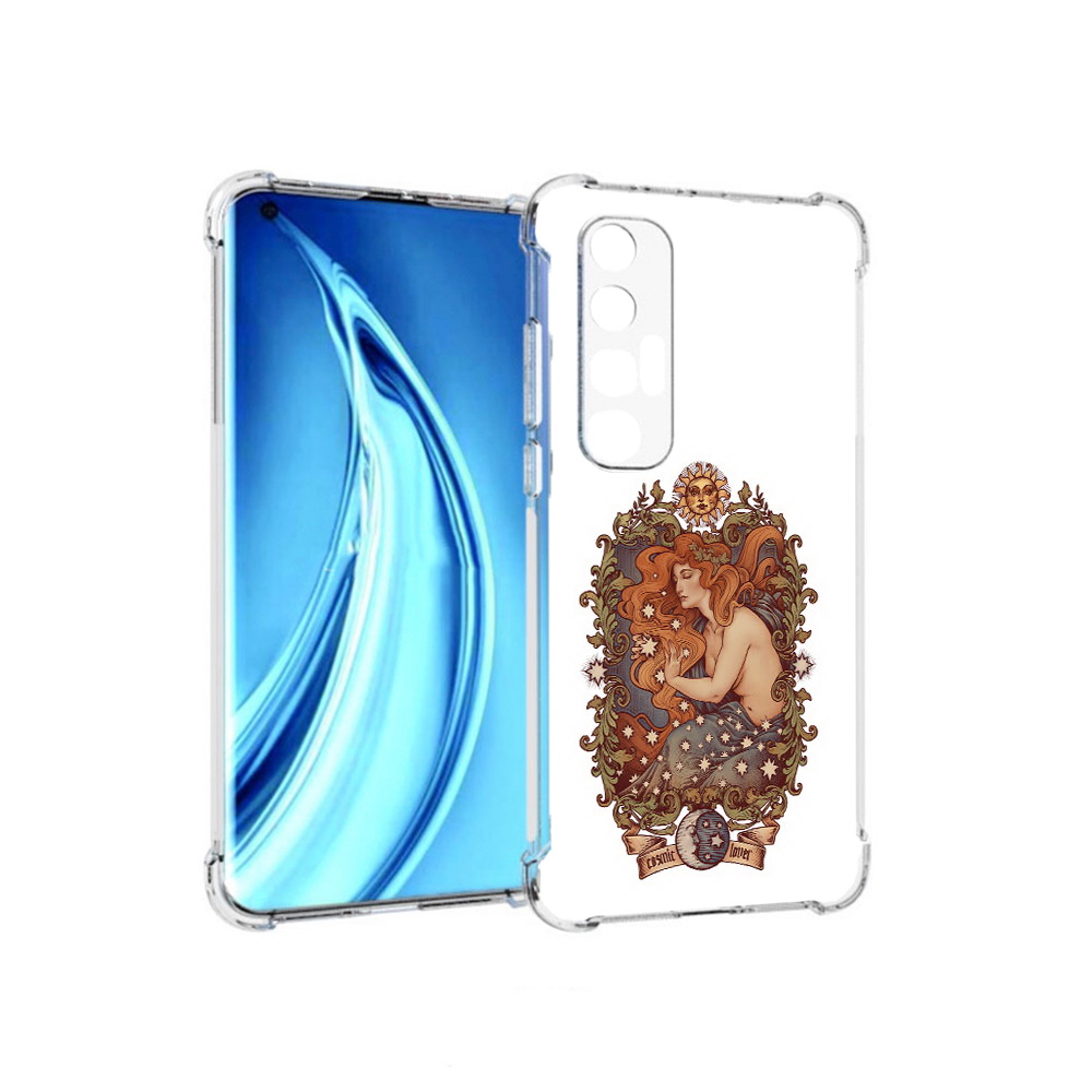 

Чехол MyPads Tocco для Xiaomi Mi 10S звездная девушка абстракция (PT226949.296.351), Прозрачный, Tocco