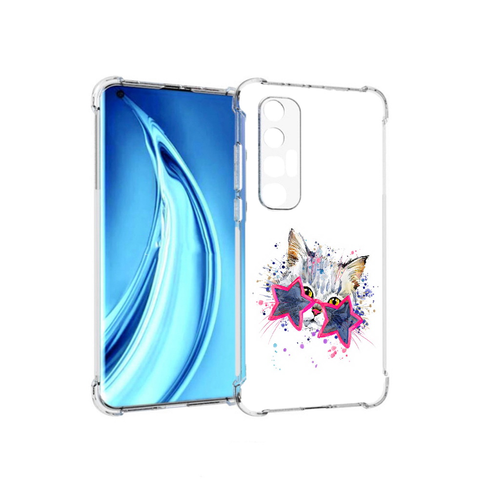 

Чехол MyPads Tocco для Xiaomi Mi 10S звездные очки (PT226949.296.353), Прозрачный, Tocco