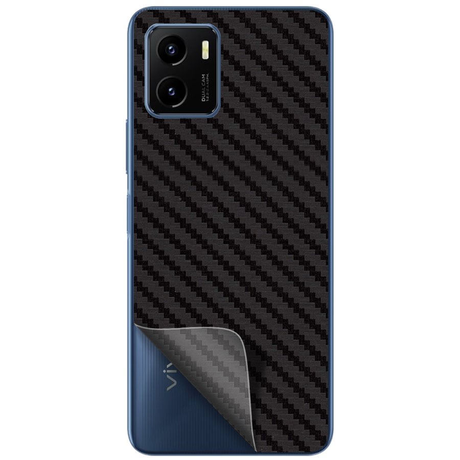 

Пленка защитная гидрогелевая Krutoff для Vivo Y15a задняя сторона (карбон черный)