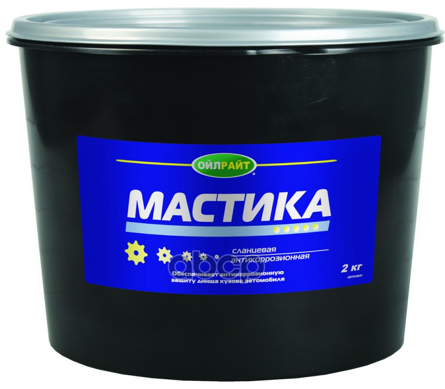 Мастика А/К Сланцевая Oil Right (Пласт. Банка) - 2 Кг. /4 OILRIGHT 6100