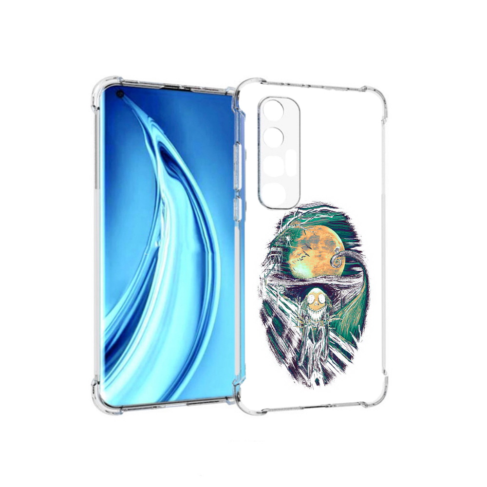 

Чехол MyPads Tocco для Xiaomi Mi 10S зубастое существо абстракция (PT226949.296.370), Прозрачный, Tocco