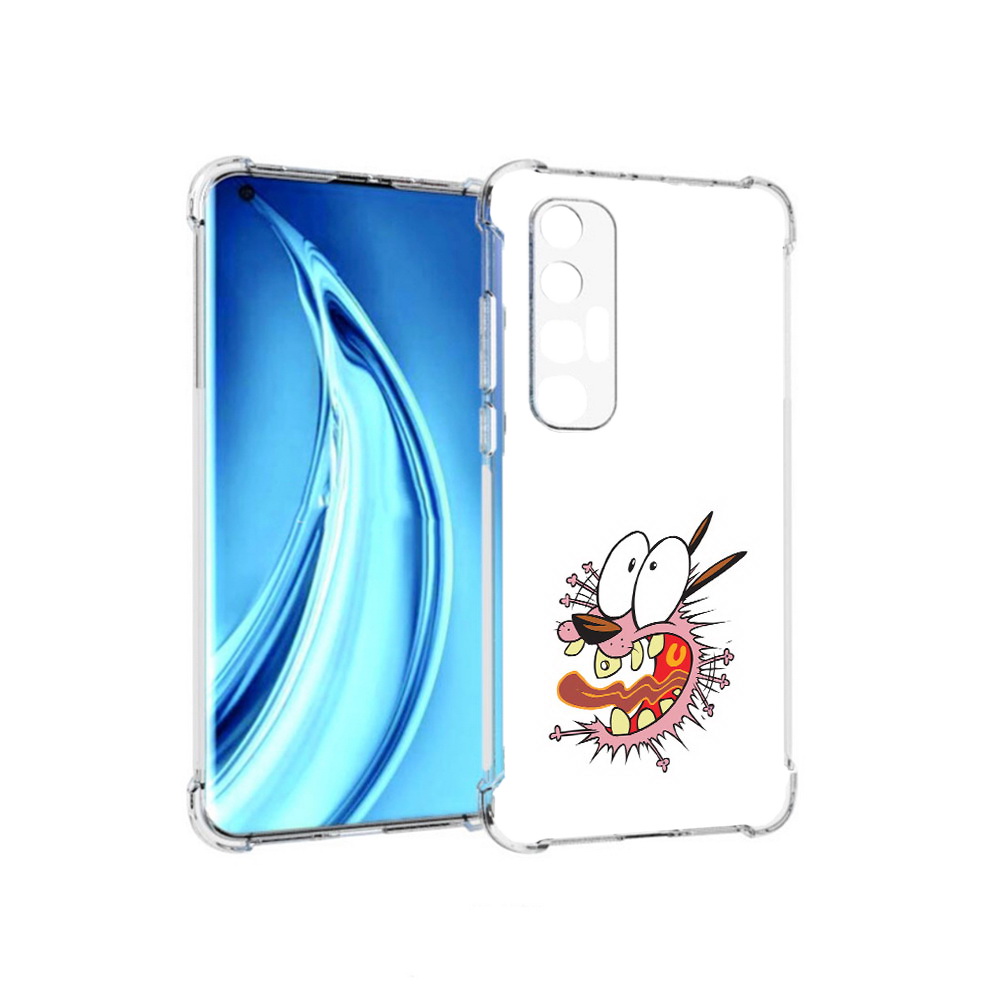 

Чехол MyPads Tocco для Xiaomi Mi 10S испуганный бобик (PT226949.296.381), Прозрачный, Tocco