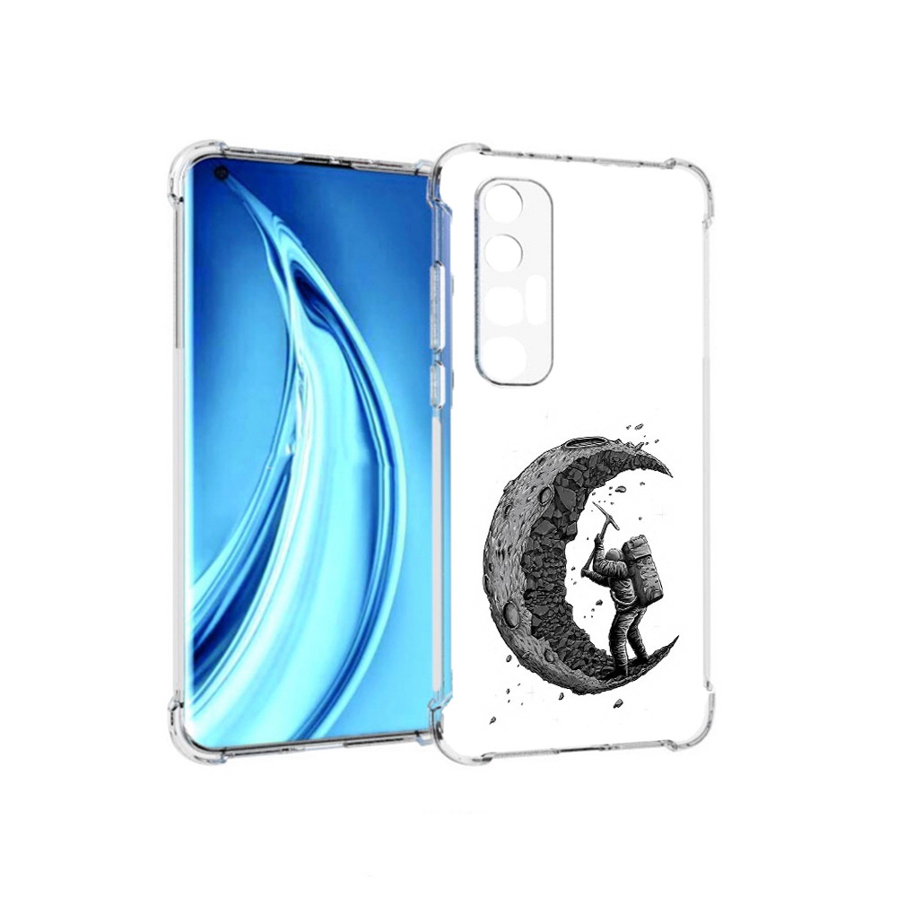 

Чехол MyPads Tocco для Xiaomi Mi 10S камненная луна (PT226949.296.384), Прозрачный, Tocco