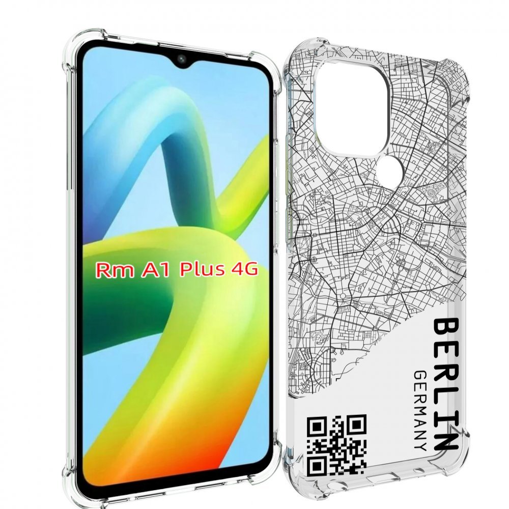 

Чехол MyPads схема-берлин для Xiaomi Redmi A1 Plus +, Прозрачный, Tocco