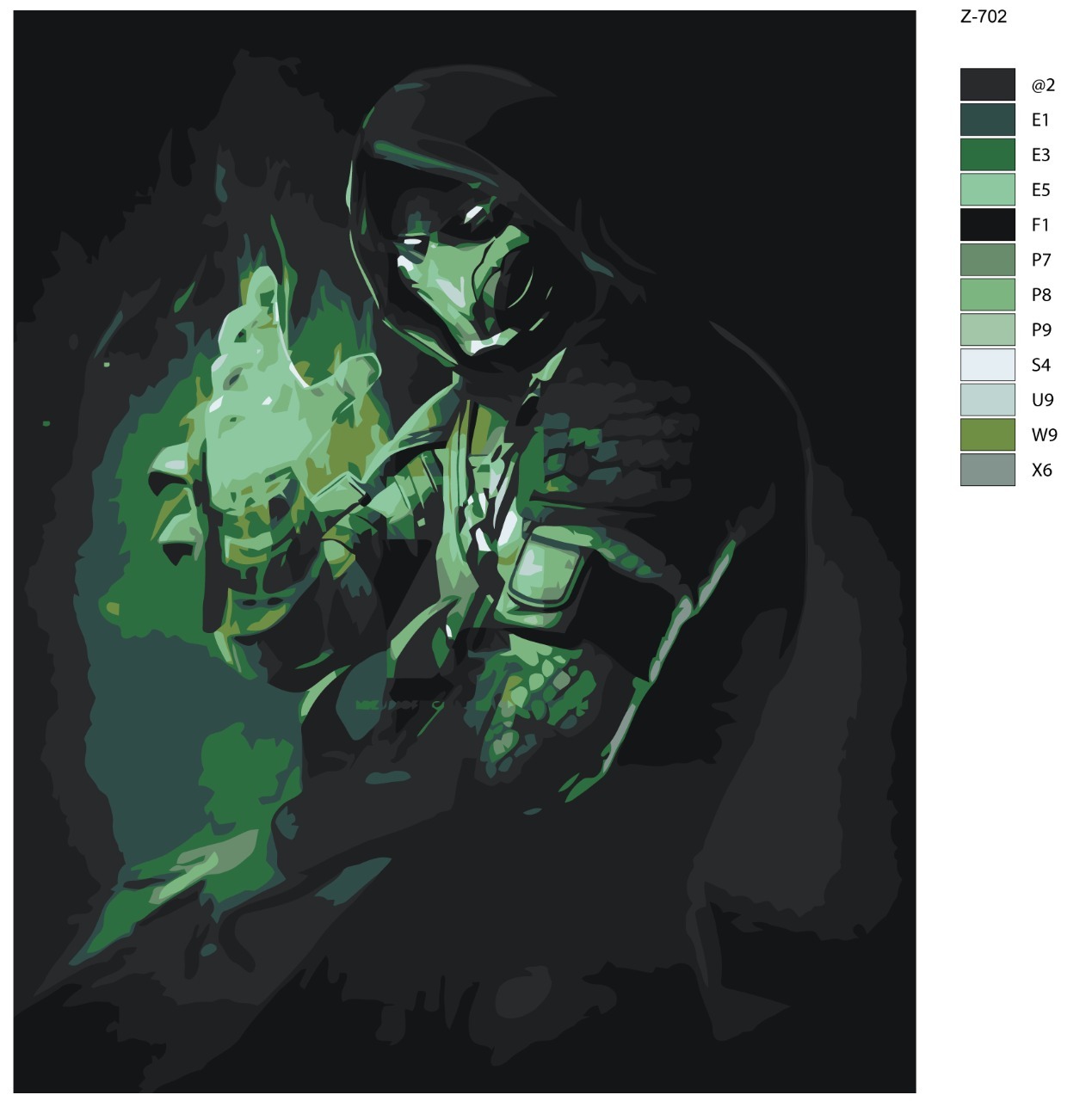 

Картина по номерам BRUSHES-PAINTS Z702, Рептилия- Мортал Комбат(Mortal Combat)