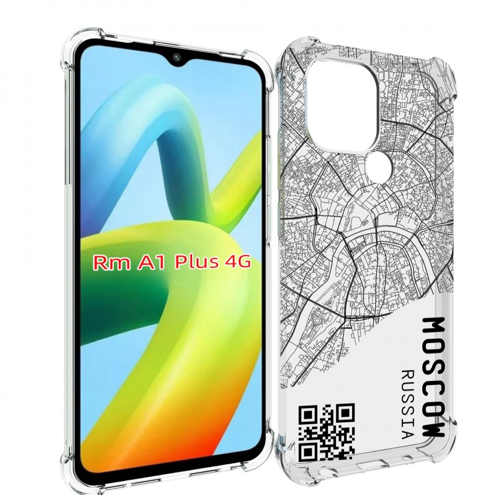 

Чехол MyPads схема-москва для Xiaomi Redmi A1 Plus +, Прозрачный, Tocco