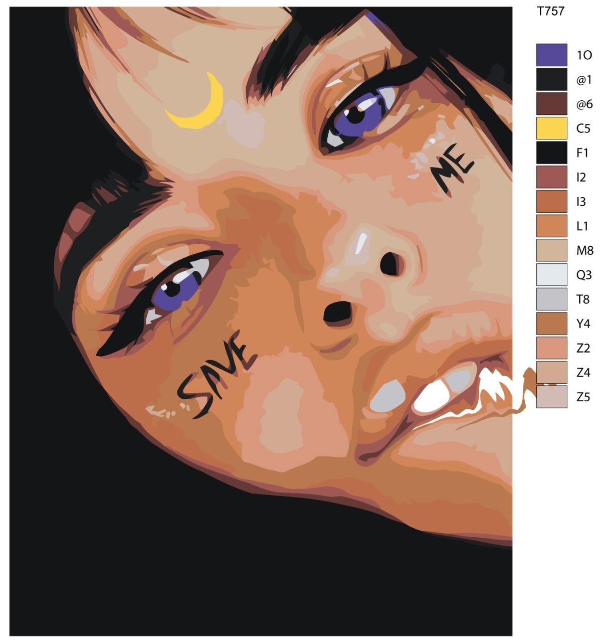 

Картина по номерам BRUSHES-PAINTS T757, Save ME
