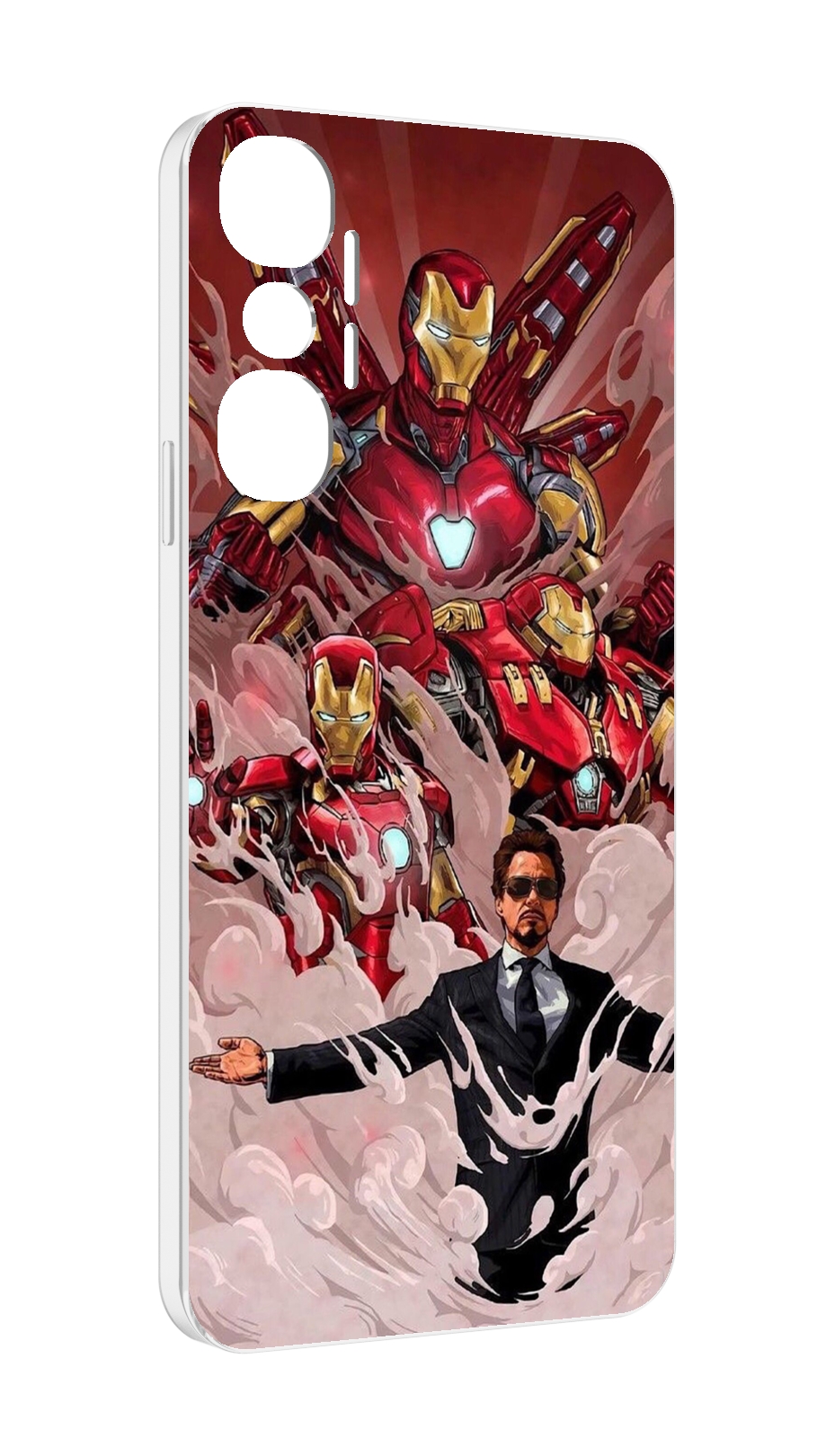 

Чехол MyPads Тони-Старк-и-костюмы для Infinix Hot 20 4G, Прозрачный, Tocco