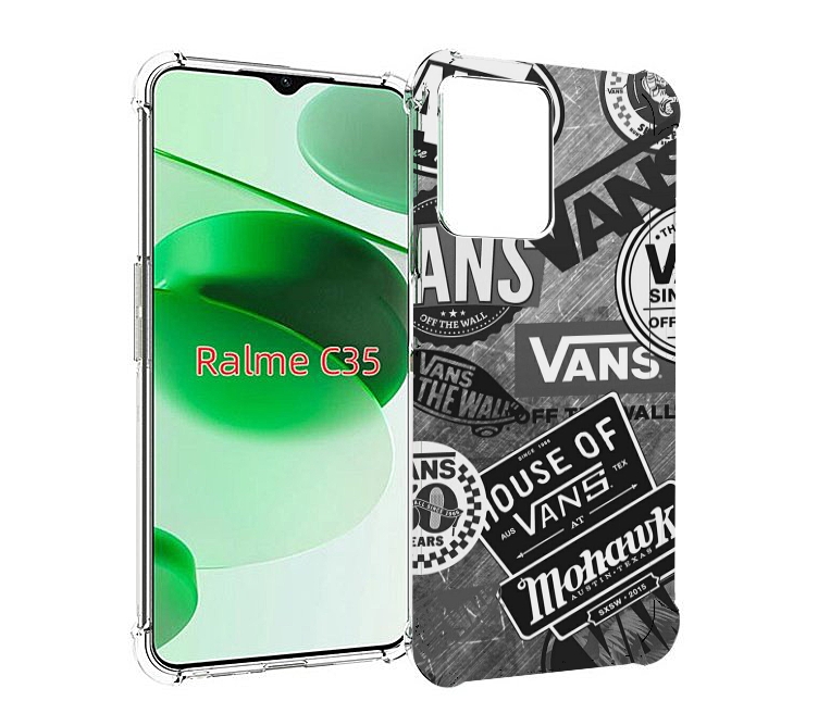 

Чехол MyPads Ванс-постер для Realme C35 / Narzo 50A Prime, Прозрачный, Tocco