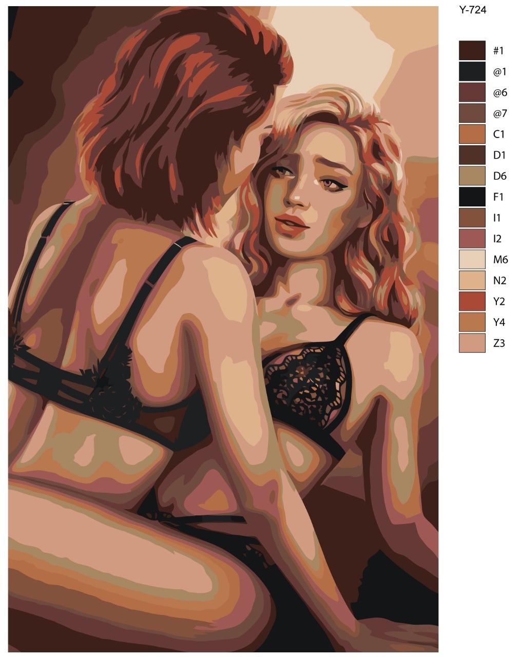 

Картина по номерам BRUSHES-PAINTS Y-724, Клуб Романтики. Андреа и Хизер. Ярость Титанов