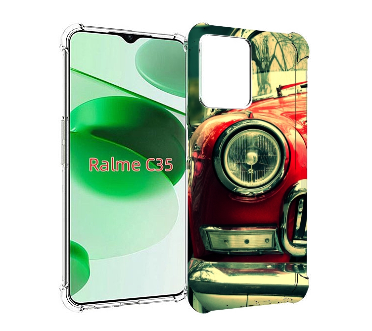 

Чехол MyPads Винтажная-машина мужской для Realme C35 / Narzo 50A Prime, Прозрачный, Tocco