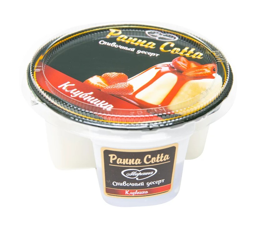

Десерт Мирата Panna Cotta сливочный клубника 10% 140 г