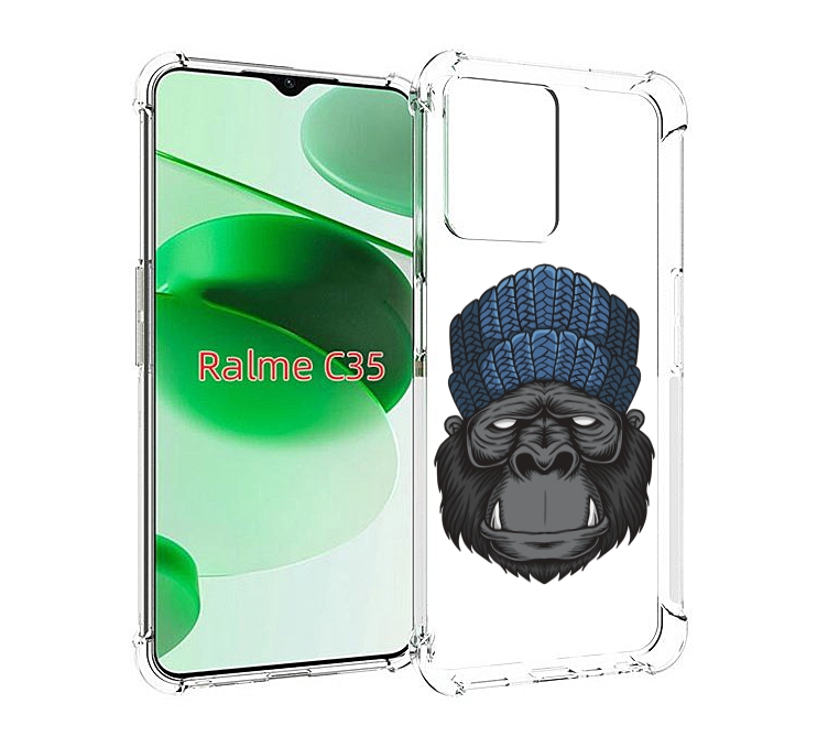 

Чехол MyPads Горила для Realme C35 / Narzo 50A Prime, Прозрачный, Tocco