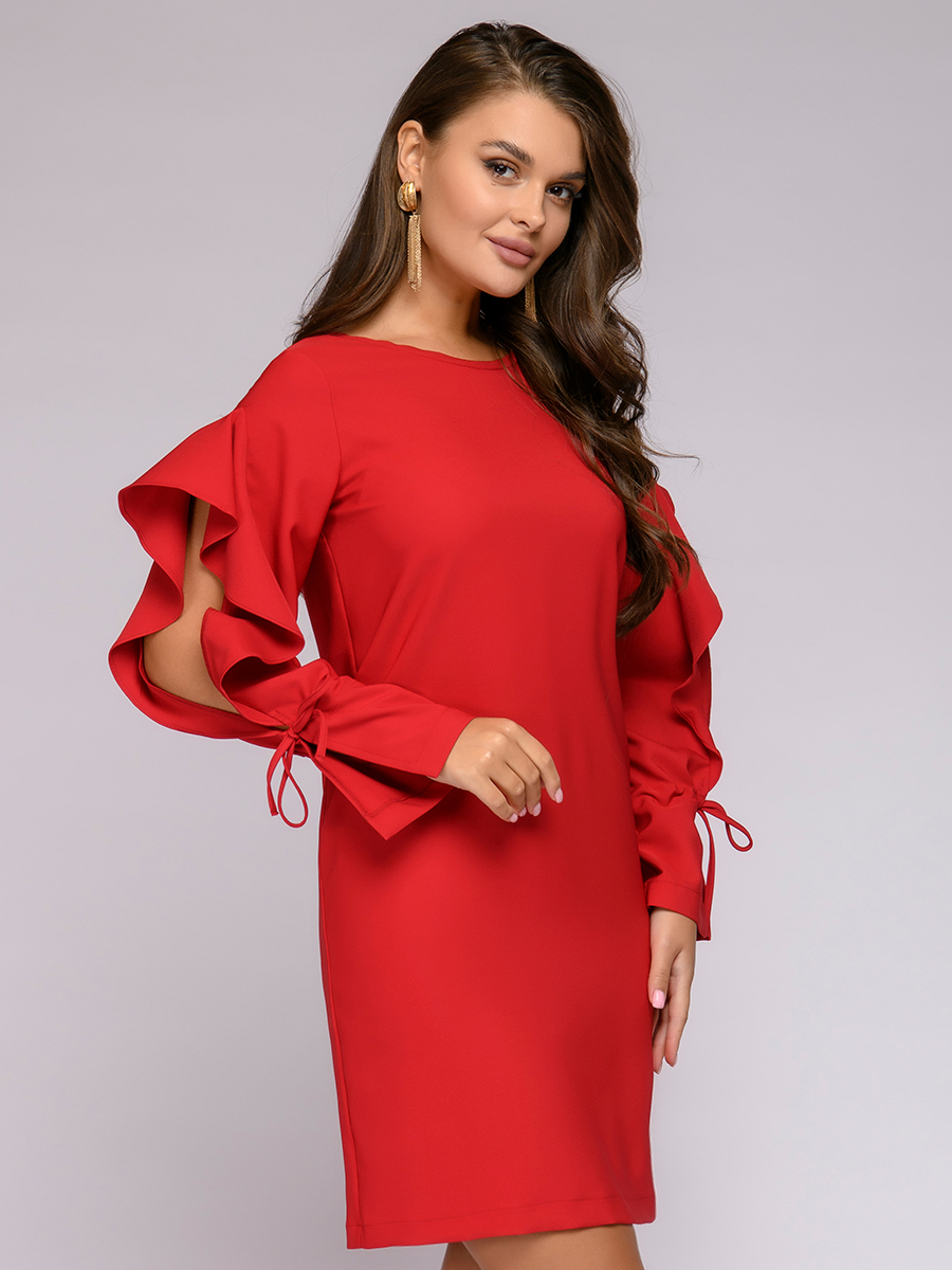 фото Платье женское 1001dress 0122001-02335bg красное 50