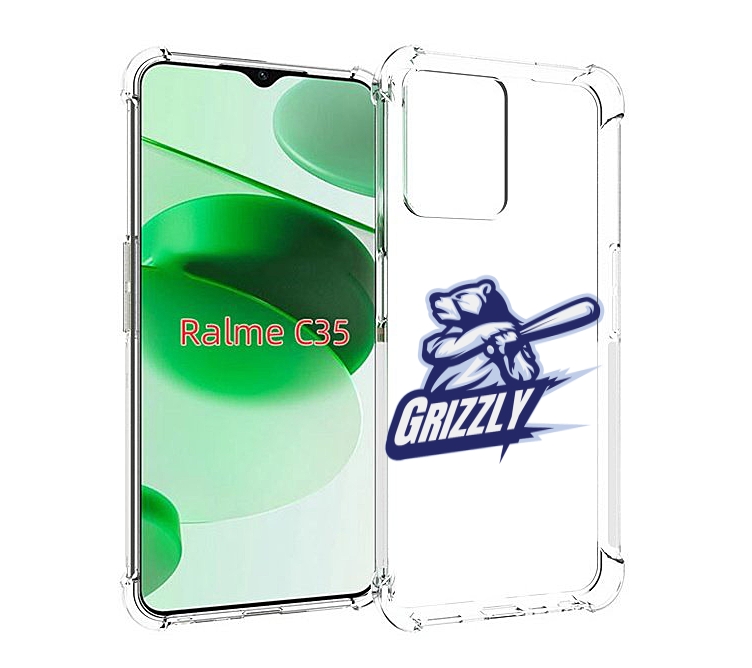 

Чехол MyPads Гризли для Realme C35 / Narzo 50A Prime, Прозрачный, Tocco