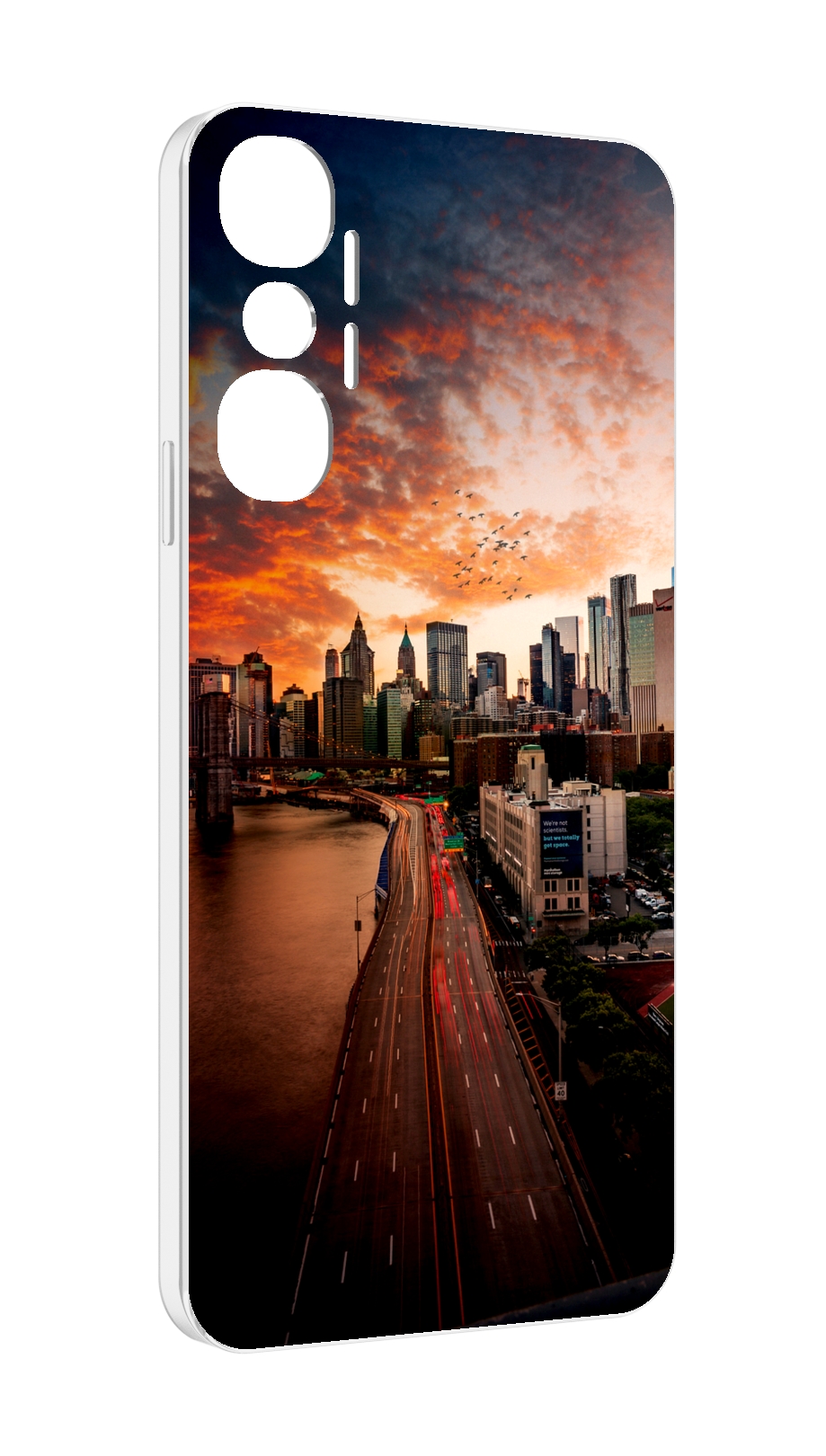 

Чехол MyPads американский город фото для Infinix Hot 20 4G, Прозрачный, Tocco