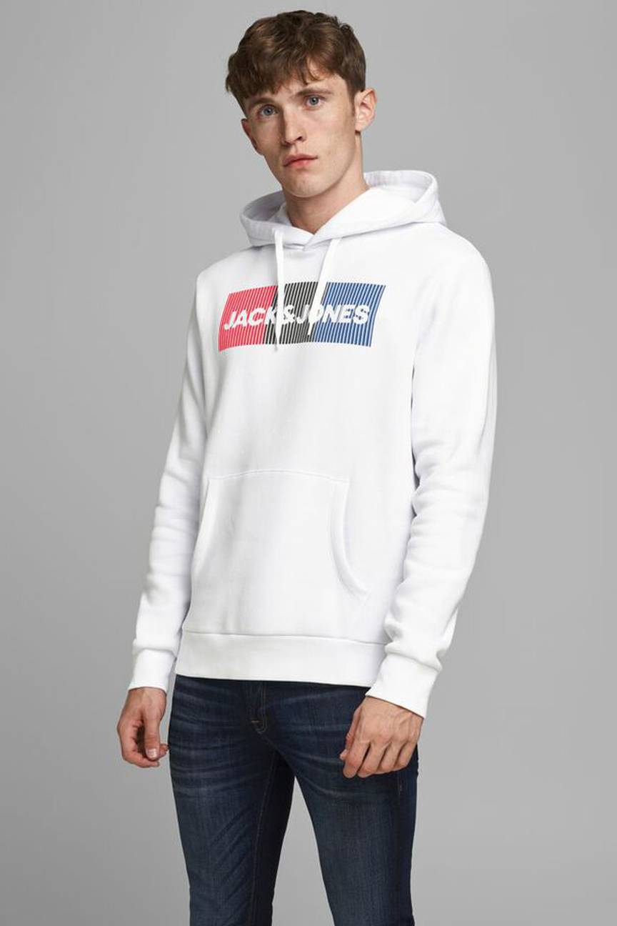 фото Худи мужское jack & jones 12152840 белое 46 ru