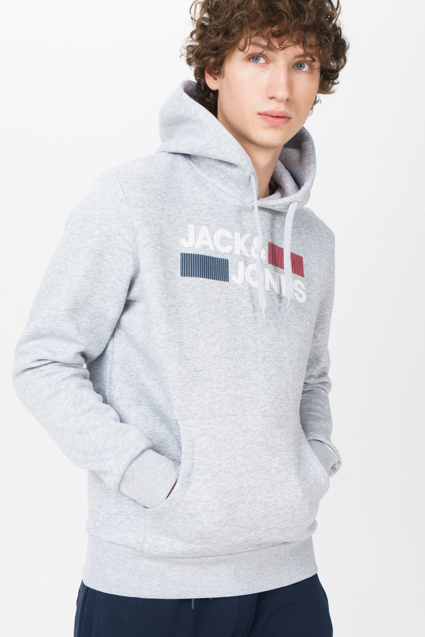 

Худи мужское Jack & Jones 12152840 серое 46 RU
