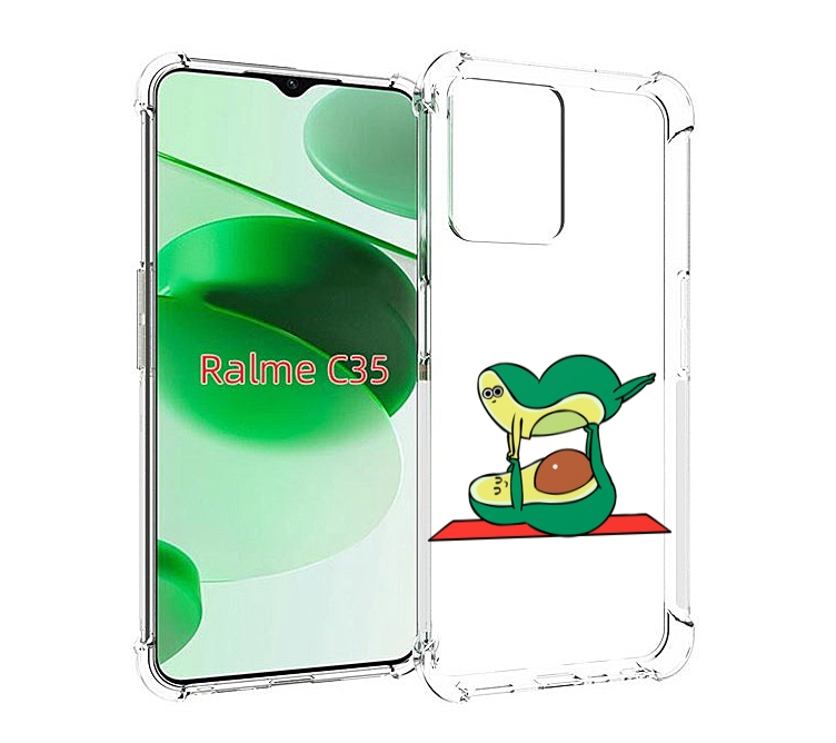 

Чехол MyPads Две-половинки для Realme C35 / Narzo 50A Prime, Прозрачный, Tocco