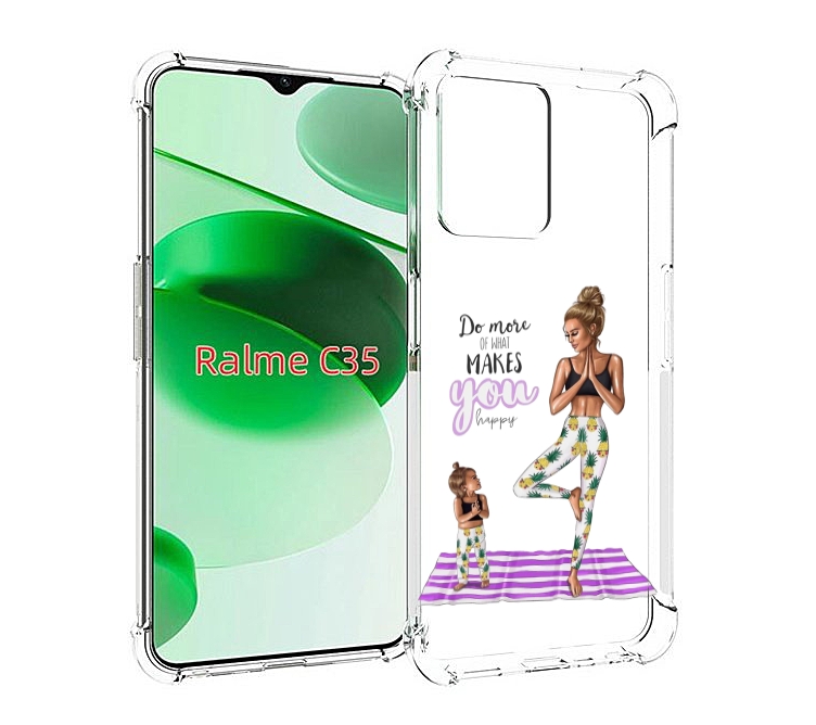 

Чехол MyPads Девочки-в-ананасах для Realme C35 / Narzo 50A Prime, Прозрачный, Tocco