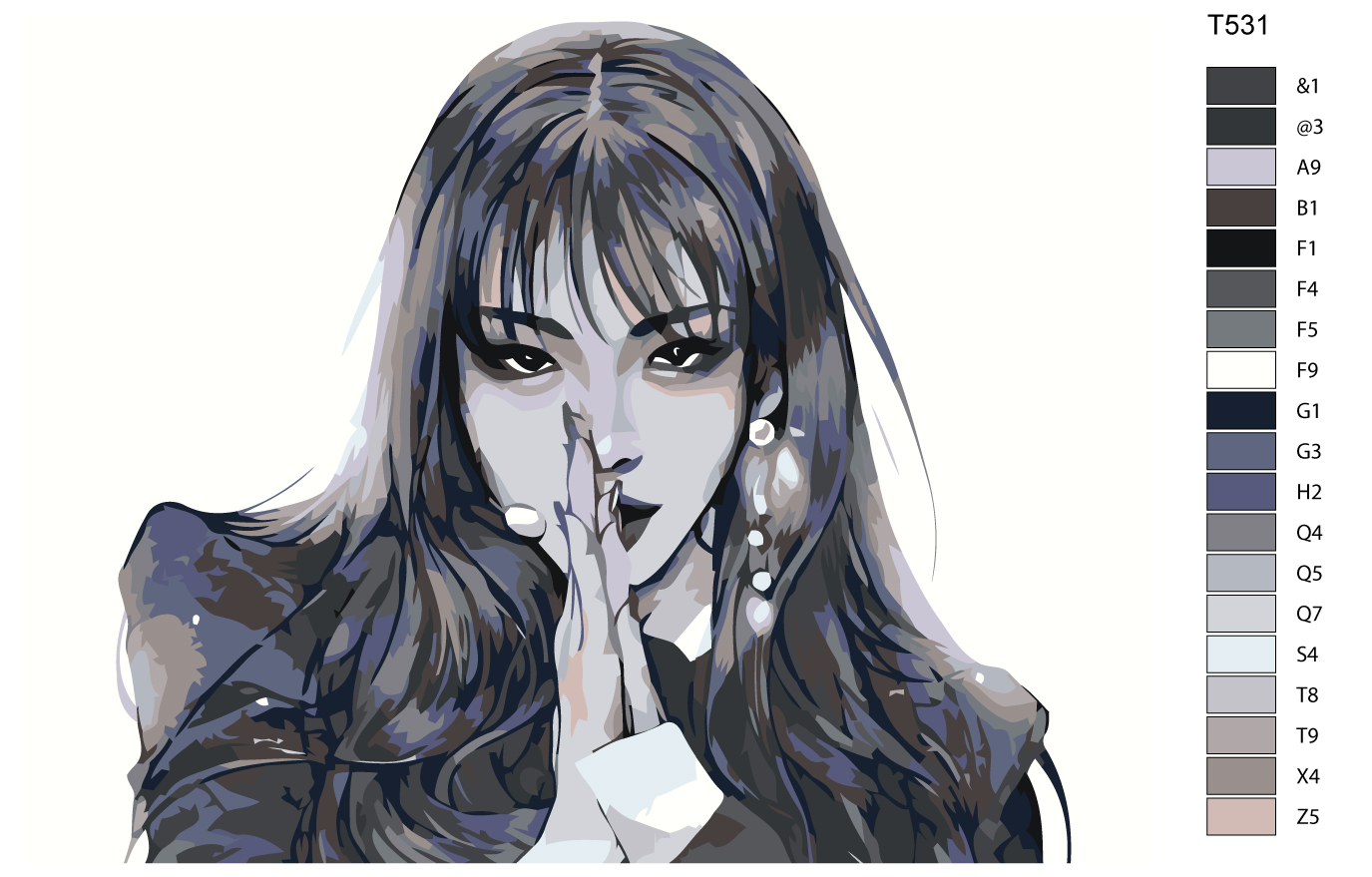 

Картина по номерам BRUSHES-PAINTS T531, Ким Чонха (Kim Chungha)