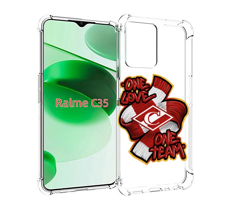 

Чехол MyPads Одна любовь-Спартак для Realme C35 / Narzo 50A Prime, Прозрачный, Tocco