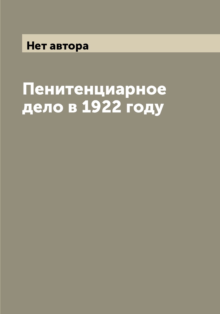 

Книга Пенитенциарное дело в 1922 году