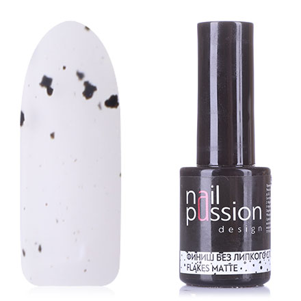 фото Топ для гель-лака nail passion flakes matte