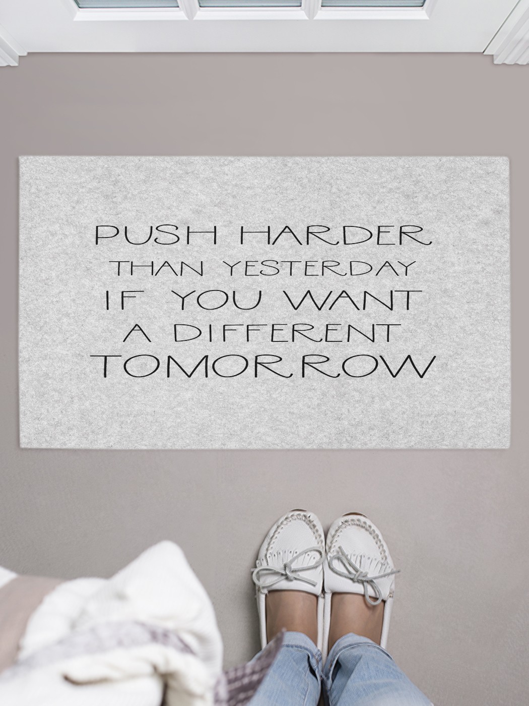 

Придверный коврик в прихожую для обуви, на резиновой основе, 75x45 см door_69006 JoyArty