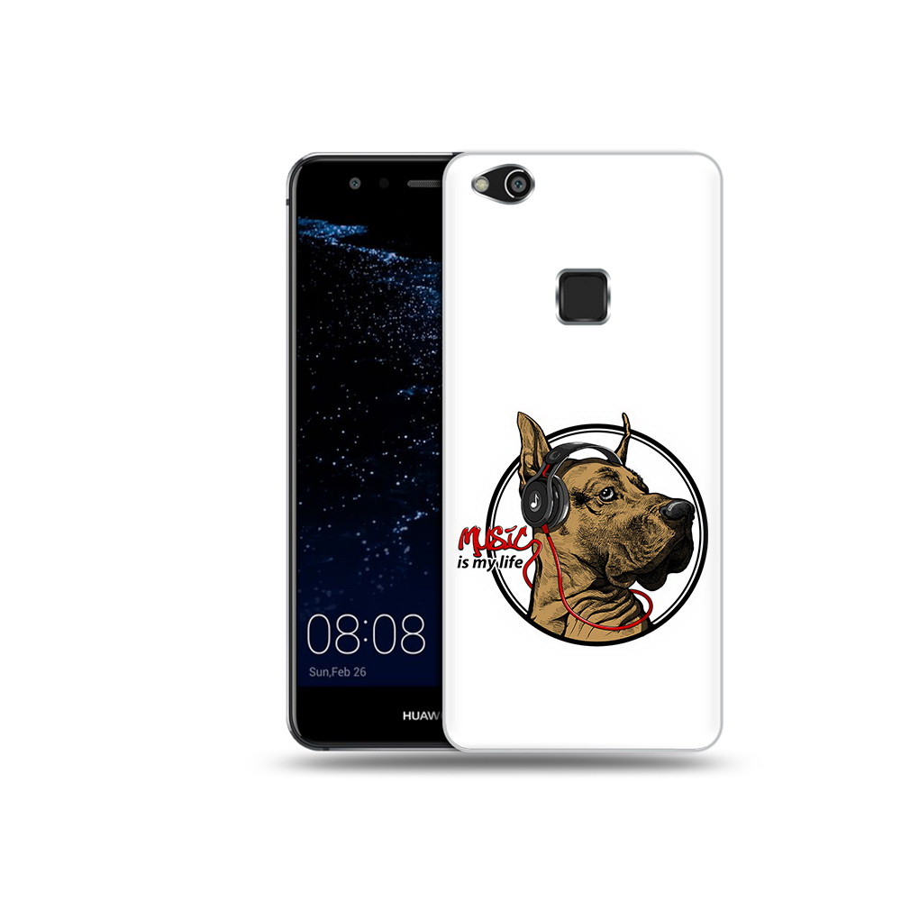 

Чехол MyPads Tocco для Huawei P10 Lite музыкальная собака (PT62135.59.490), Прозрачный, Tocco
