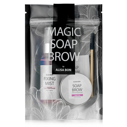 фото Набор для макияжа alisabon magic soap brow, ягодный микс