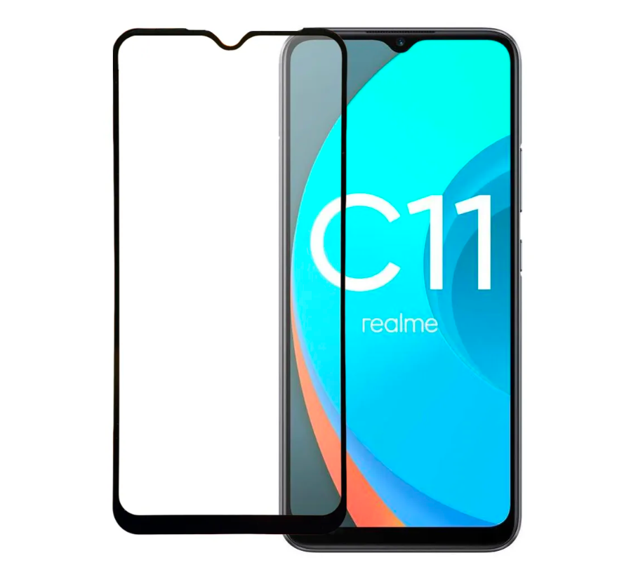 

Защитное стекло PERO Full Glue для Realme C11, черное