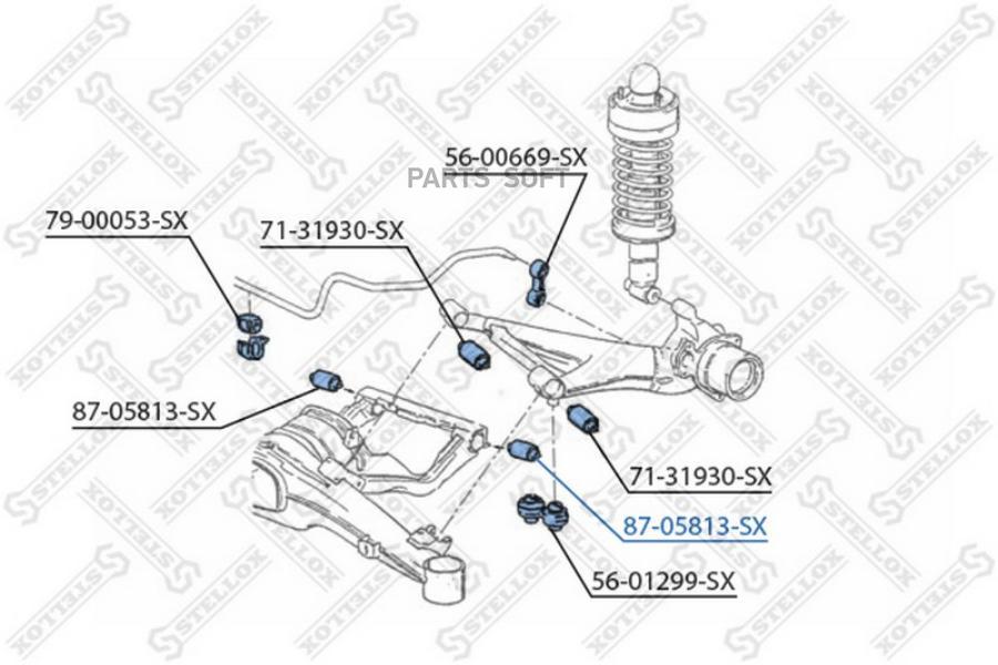 

STELLOX Сайлентблок STELLOX 8705813sx