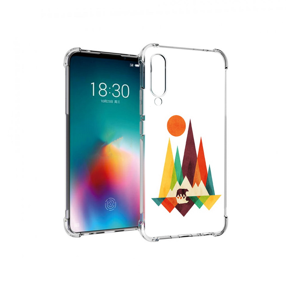 

Чехол MyPads Tocco для Meizu 16T нарисованные горы с медведем (PT144619.90.506), Прозрачный, Tocco