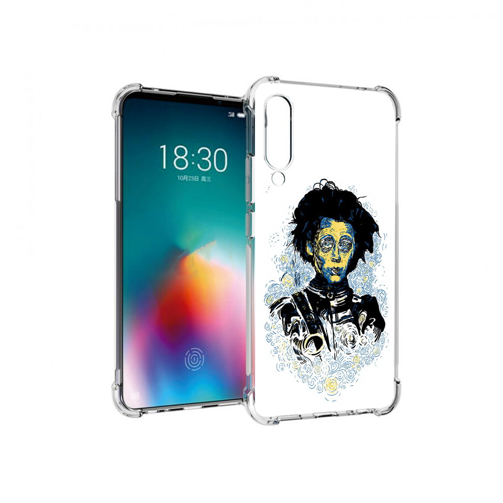 

Чехол MyPads Tocco для Meizu 16T парень черно-белый абстракция (PT144619.90.535), Прозрачный, Tocco