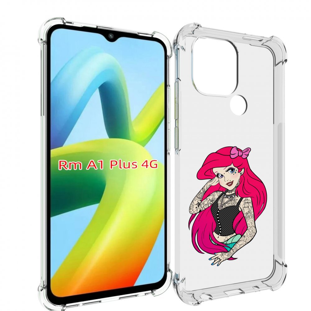 

Чехол MyPads татуированная-принцесса женский для Xiaomi Redmi A1 Plus +, Прозрачный, Tocco
