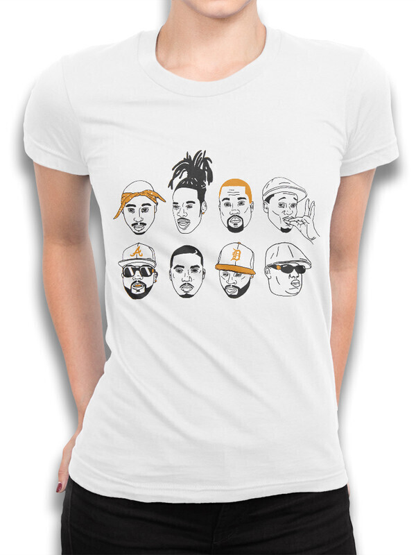 фото Футболка женская dream shirts рэп исполнители 10010061 белая 2xl