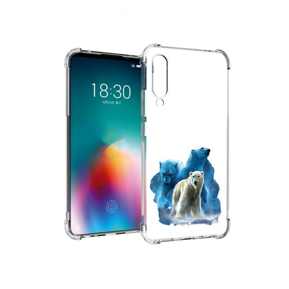 

Чехол MyPads Tocco для Meizu 16T полярный медведь (PT144619.90.549), Прозрачный, Tocco