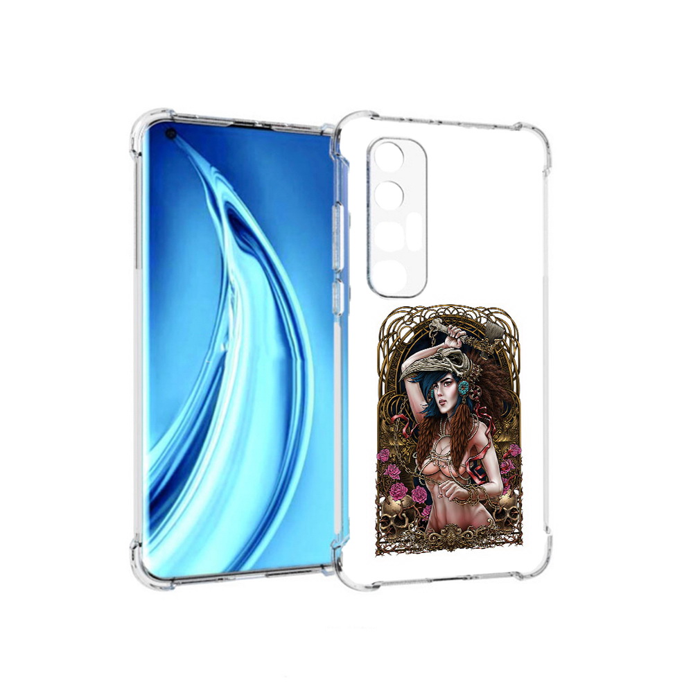 

Чехол MyPads Tocco для Xiaomi Mi 10S красивая девушка рисунок (PT226949.296.407), Прозрачный, Tocco