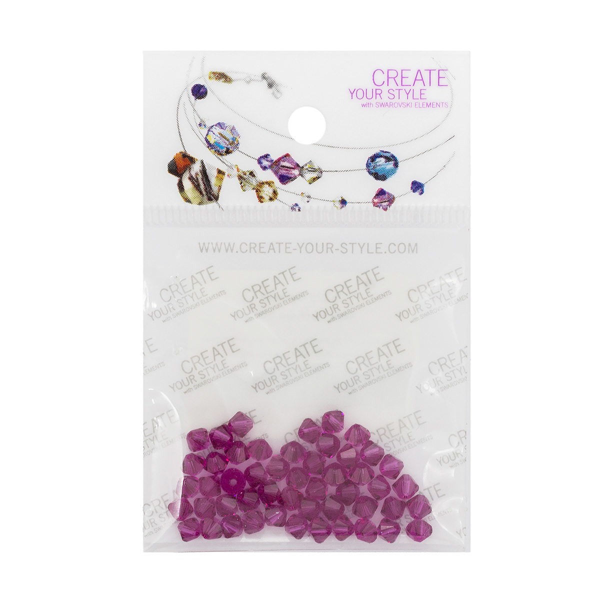 

Бусины Swarovski цветные 5328E 4 мм 50 шт fuchs