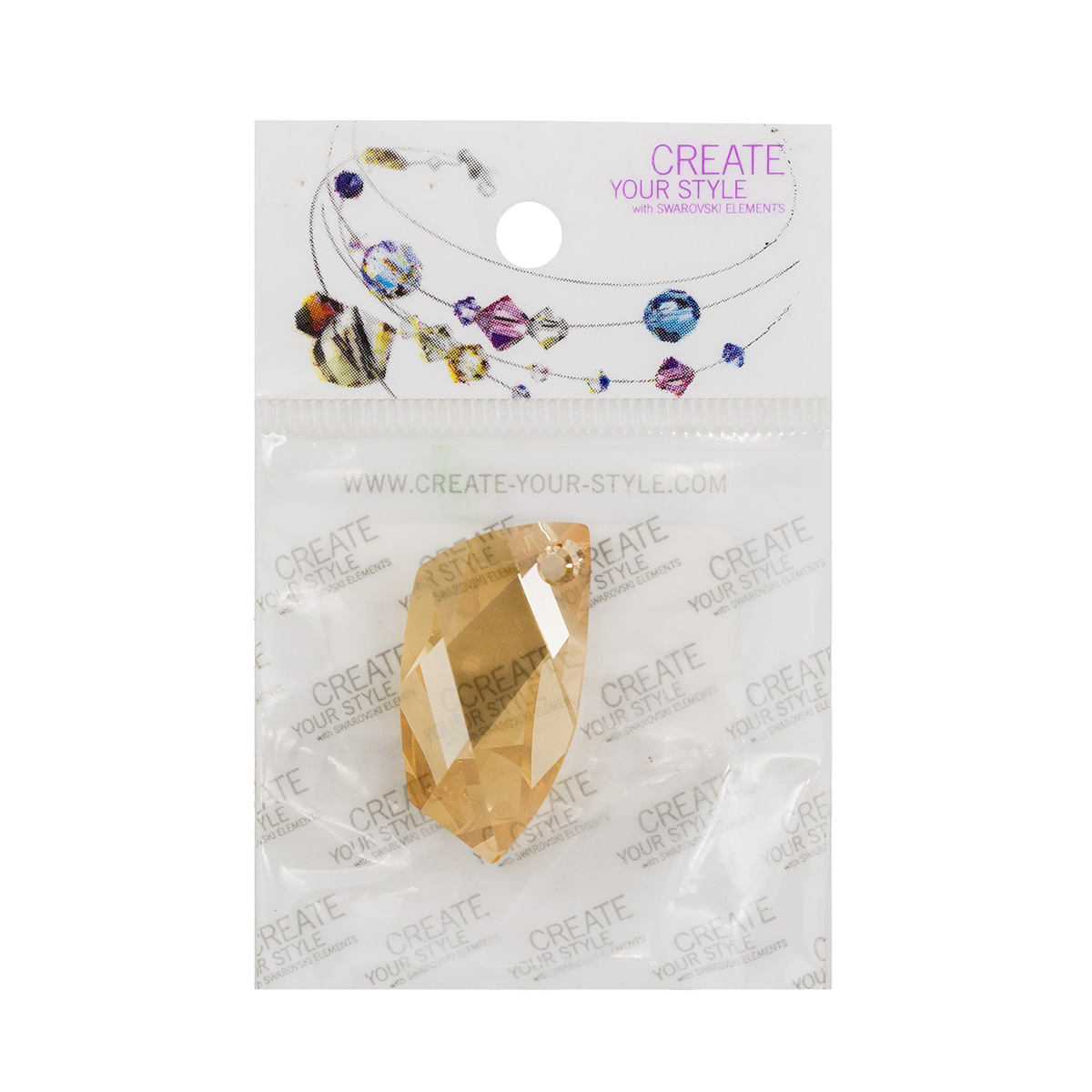 

Подвески 6620/E 30.0мм цветные 1шт Swarovski Gold shadow