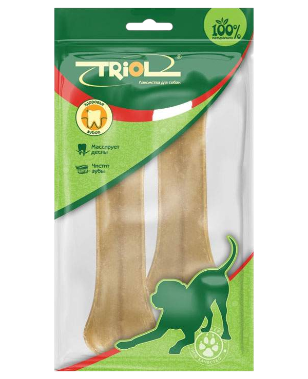 

Лакомство для собак Triol кость 12,5 см, 2 шт по 55 г