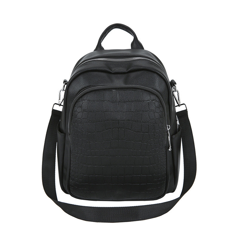 Сумка-рюкзак женская M2220 черная, 32х25х12 см