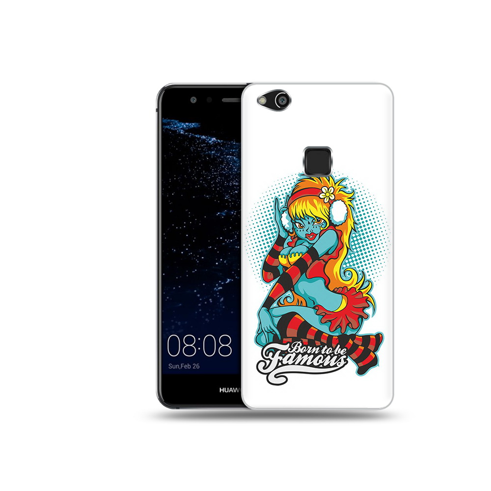 

Чехол MyPads Tocco для Huawei P10 Lite нарисованная девушка в наушниках (PT62135.59.498), Прозрачный, Tocco