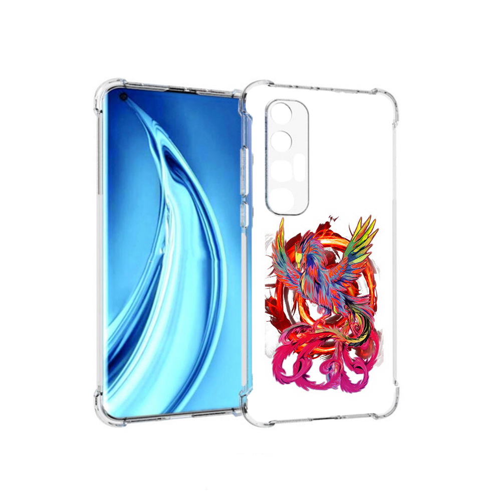 

Чехол MyPads Tocco для Xiaomi Mi 10S красочный феникс (PT226949.296.414), Прозрачный, Tocco
